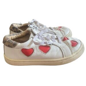 Old Soles Girl's Heart Leopard Sneaker